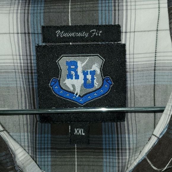 Resistol‎ University Fit Snap Front Plaid Western Rodeo Shirt Size XXL - Picture 4 of 8